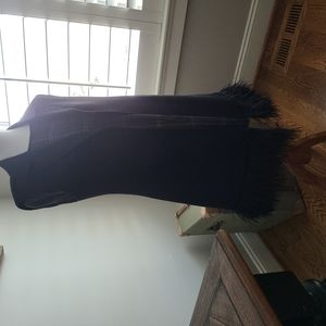 Cashmere and feather vest